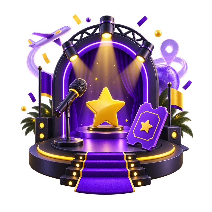 Ilustración 3D de eventos y experiencias